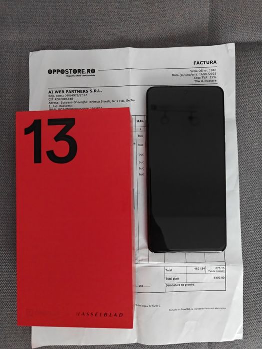 OnePlus 13 Europa 512/16 FACTURA si GARANTIE