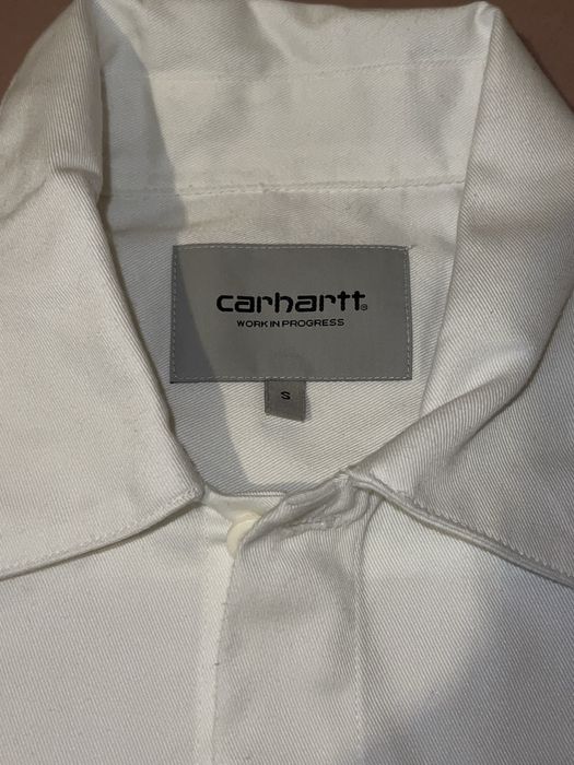 Бяла мъжка риза Carhartt WIP S