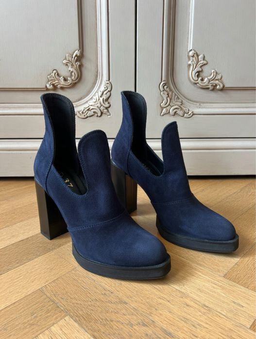 туфли из нубука и кожи