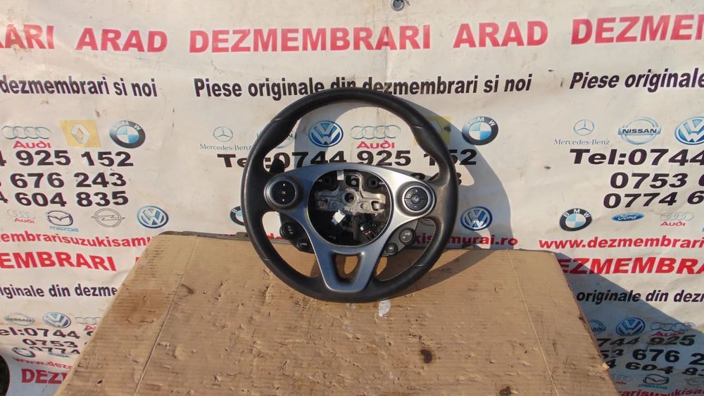 Volan Piele smart w453 dupa 2014 volan cu comenzi smart fortwo fourfor brabus dezmembrez