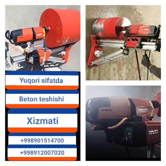 Beton teshish beton qirqish beton buzish xizmati arzon narxlarda