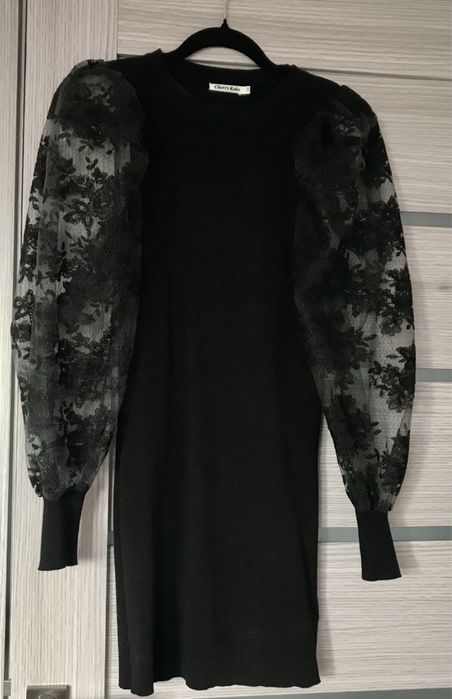 Rochie superba cu maneci bufante dantela, marimea S-M