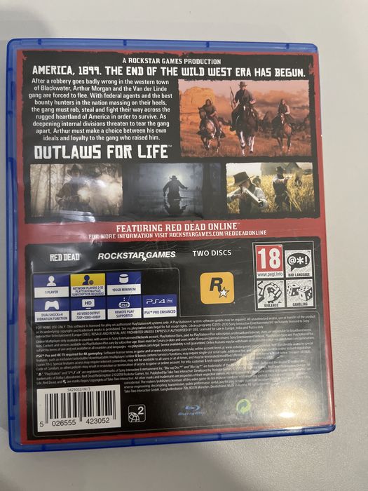 Диск RDR2 на пс 4-5 толька второй диск