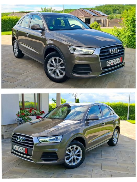 Audi Q3 Model Exclusive 2.0 tdi 2016 Quattro Led Mokka Brown Automat  Senzori parcare incalzite Start Stop comenzi volan Climatronic carte service