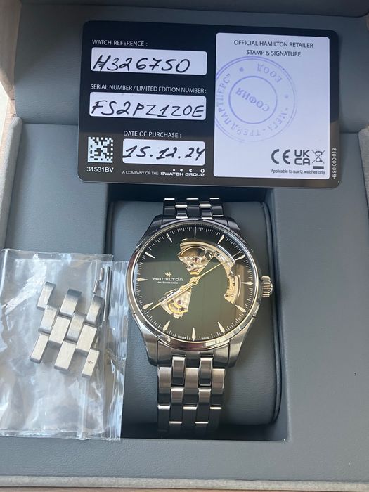 Hamilton Jazzmaster Automatic Open Heart