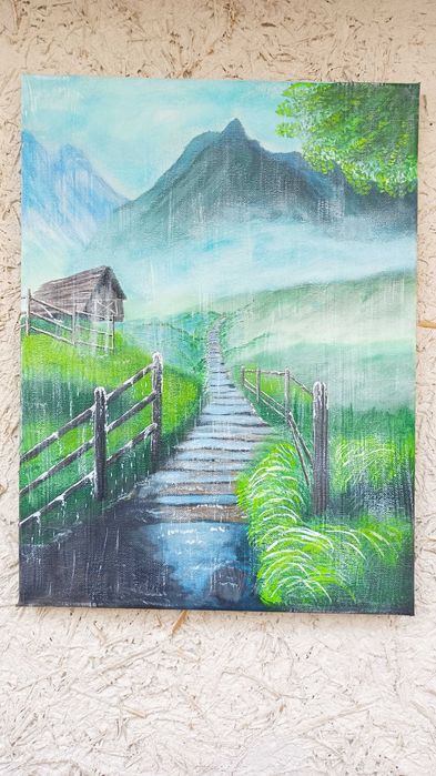 Авторски картини, акрилни бои