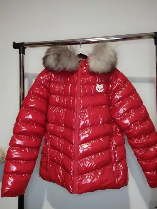 Зимно яке с яка от естествен косъм