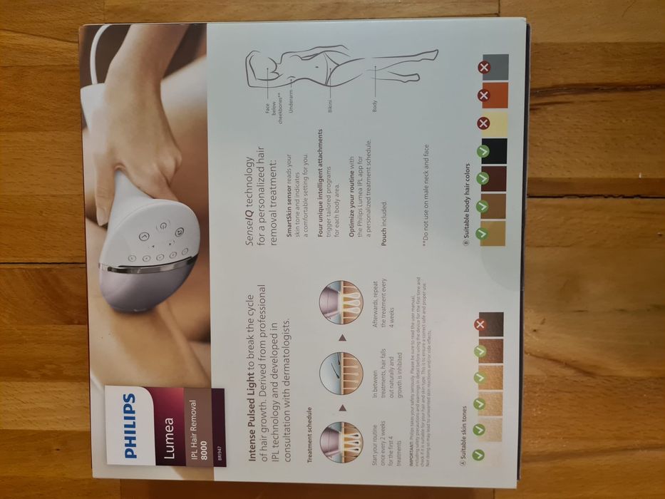 Epilator ipl lumea 8000 series