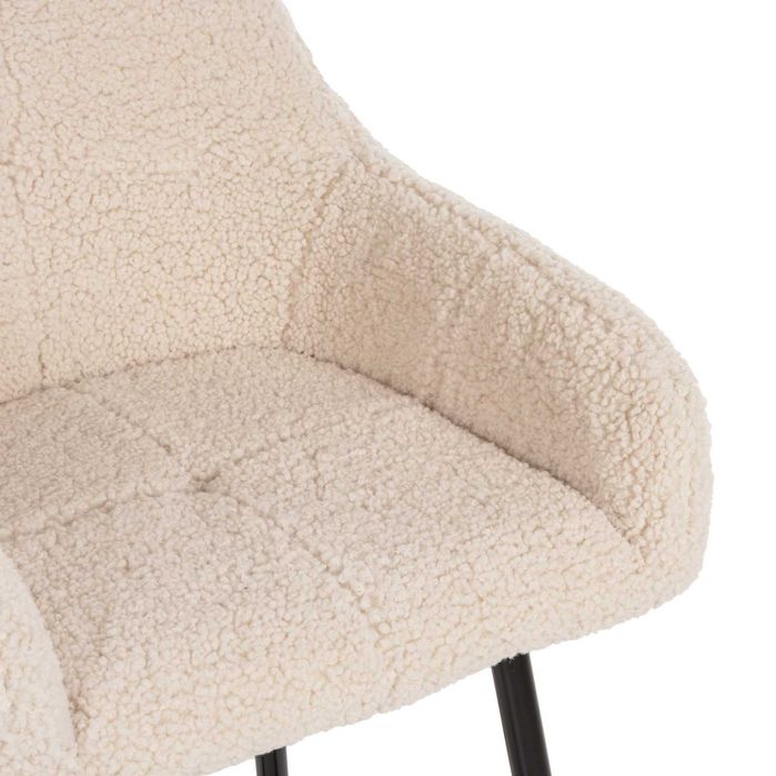 Модерен бар стол TEDDY, Букле, три цвята, 50x50x94,5cm.