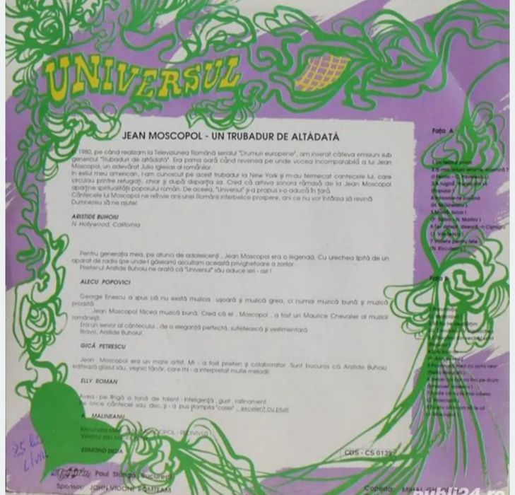 Îți mai aduci aminte Doamna- Jean Muscalu