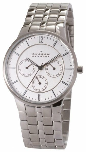 Skagen Сhrono, стильные мужские часы. Механизм Swiss Made