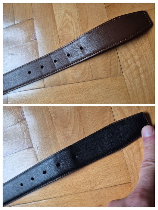 Curea reversibilă Gianni Feraud, Piele Naturală, Bărbați - 95 cm