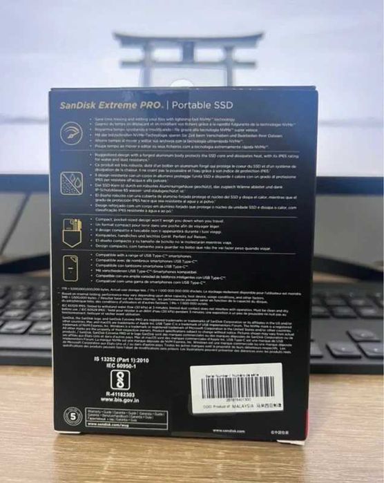 SSD extern Sandisk Extreme® Portable V2, 1TB, NVMe, USB 3.2 Gen 2