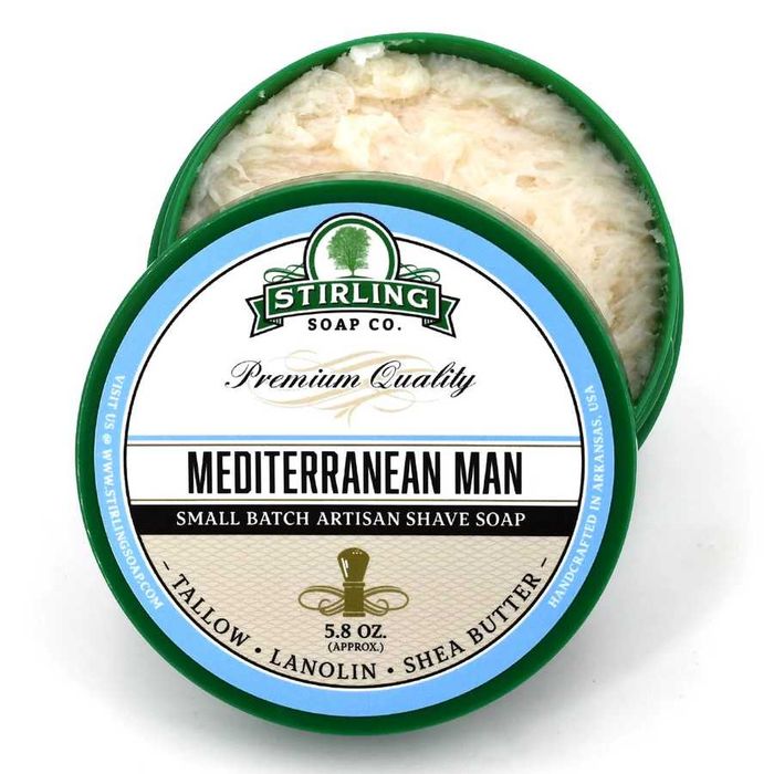 Сапун за бръснене Stirling Soap Co. - Mediterranean Man (5.8 oz)