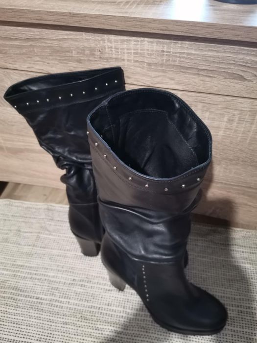 Дамски ботуши естествена кожа 39