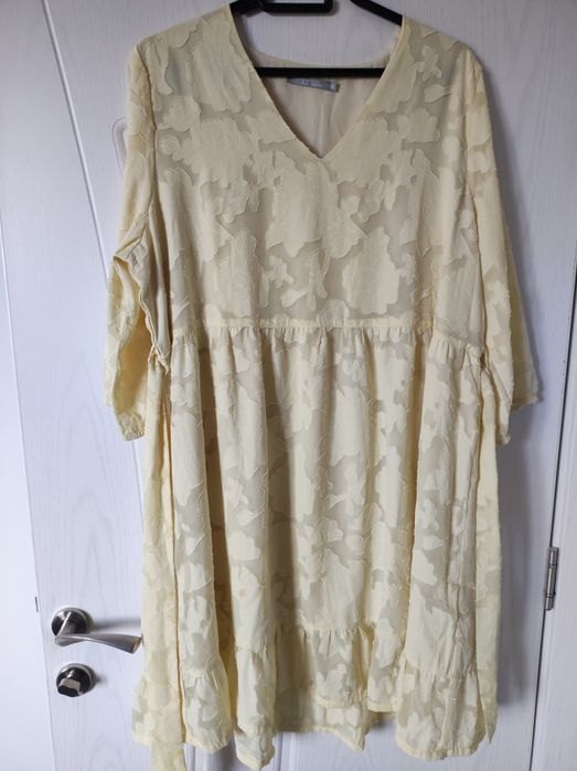Дамска жълта рокля LT  ХXL