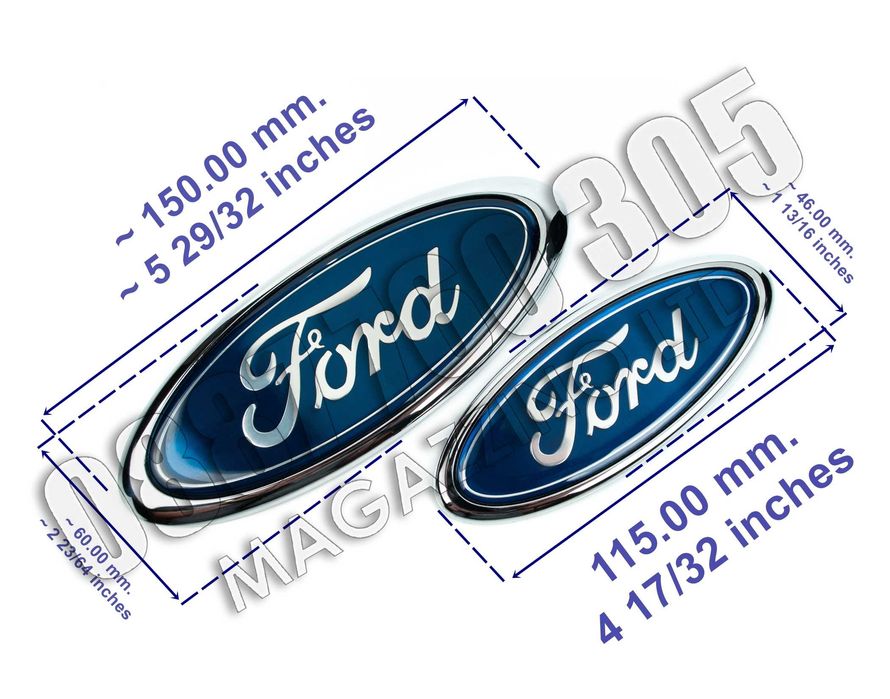 Емблеми за Форд 150 мм. 115 мм.