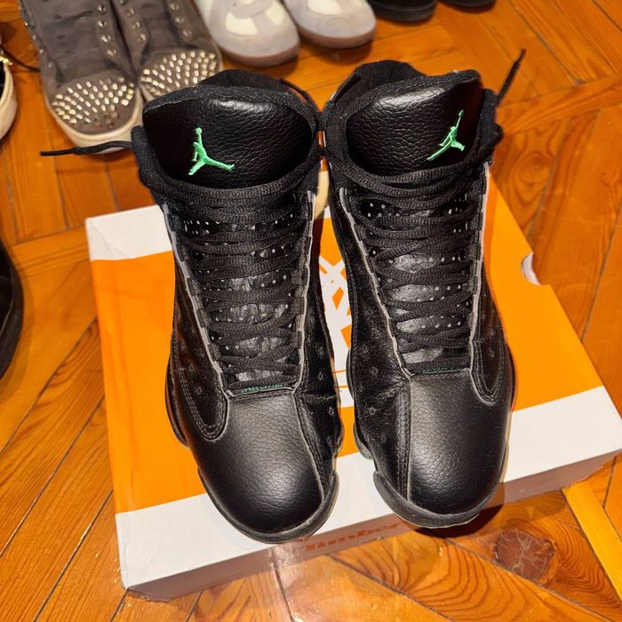 Air Jordan 13 Retro (Black Cat/Green)