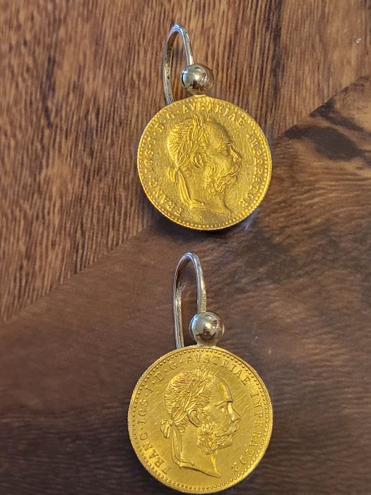 Vând cercei ptr femei din aur de 24 k