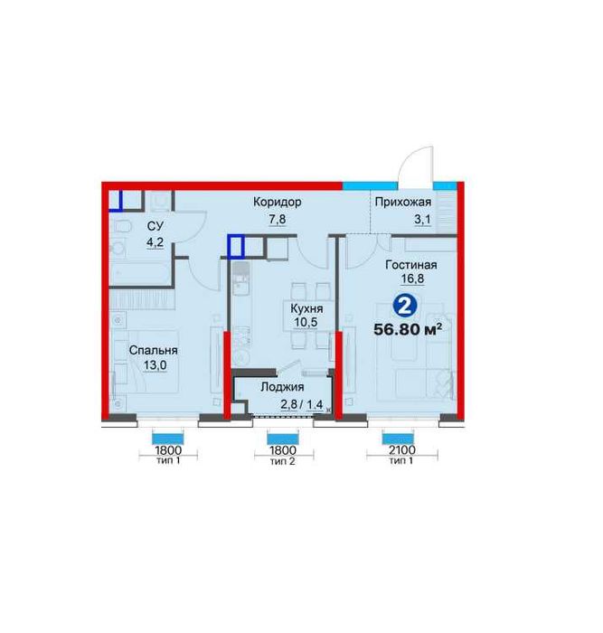 Купите Квартиру в Новом Узбекистане , п-в всего 200.млн сум (АА)