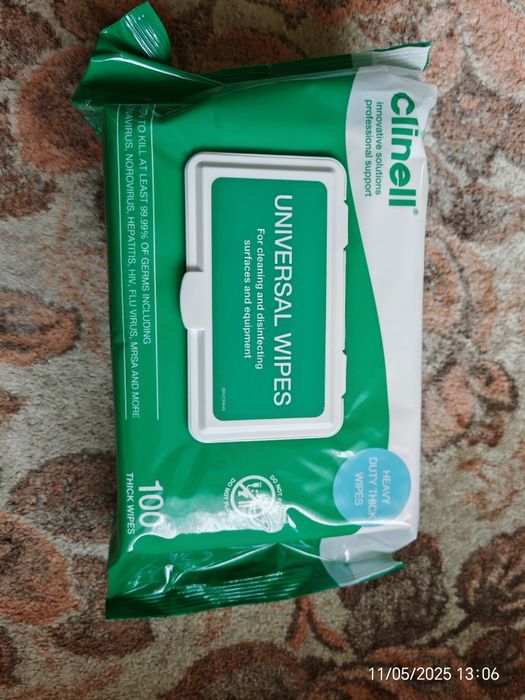 Servetele umede dezinfectante pentru maini si suprafete, Clinell Unive