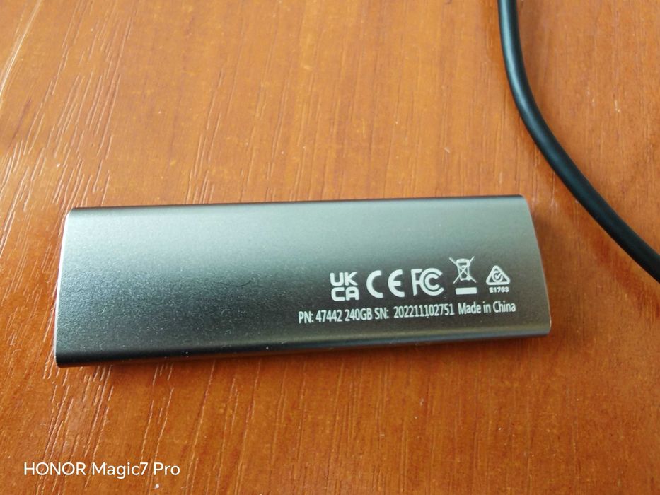 Външна SSD памет Verbatim - Vx500, 240GB, USB 3.1