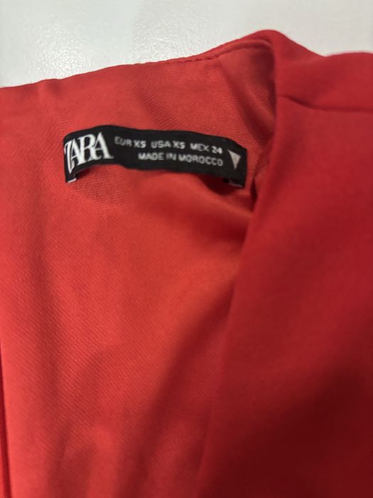 Червена рокля Зара Zara XS / S