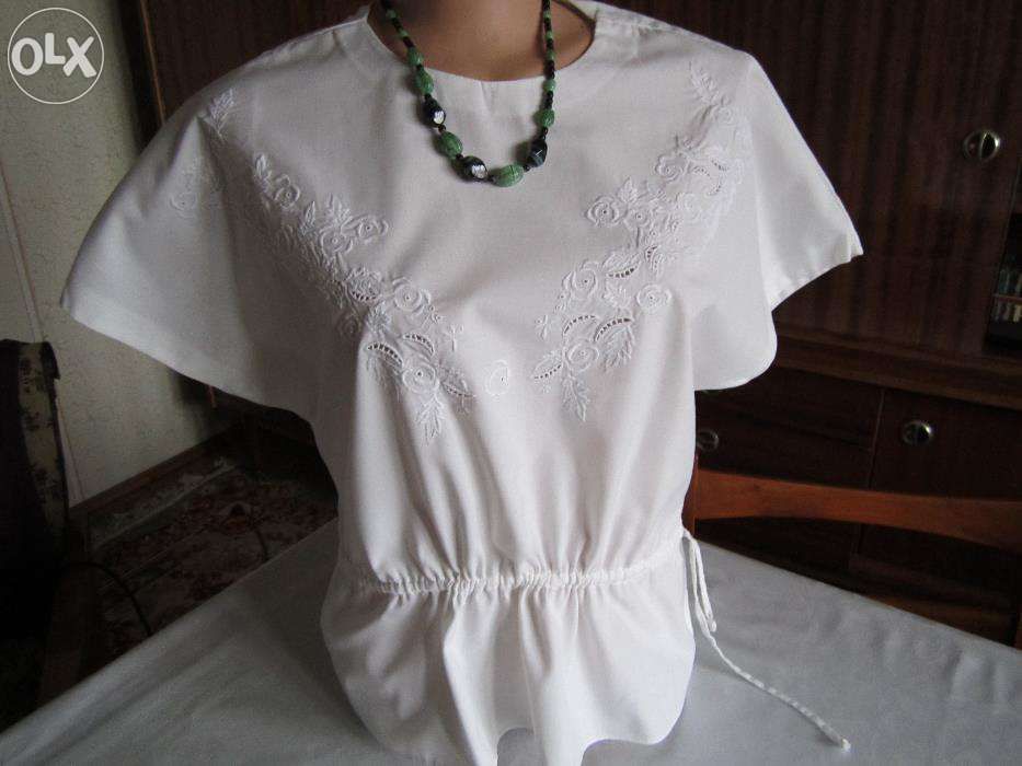 Bluza brodata + bonus bluza mineca scurta