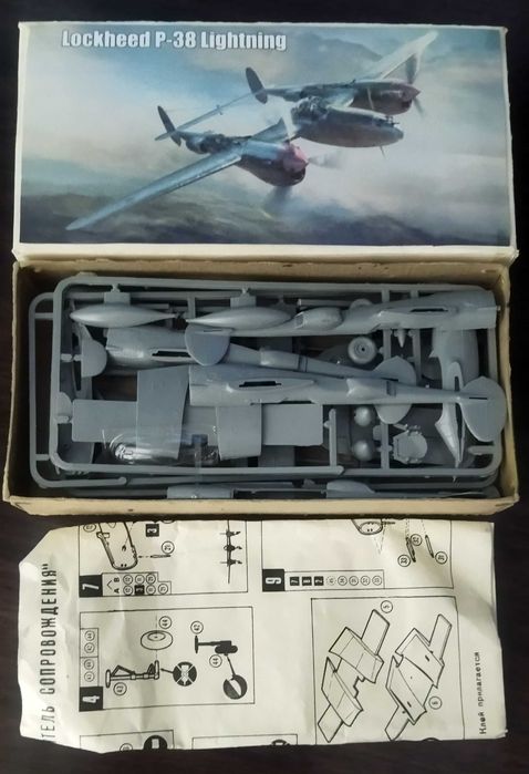 подарок сборная модель самолёта P-38 Lightning 1/72 NOVO Редкость!