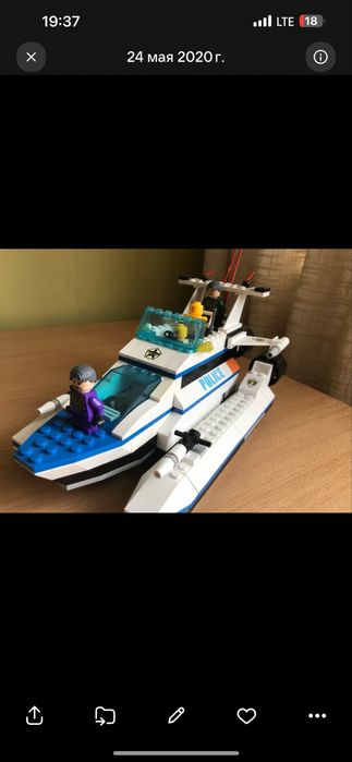 Катер конструктор лего