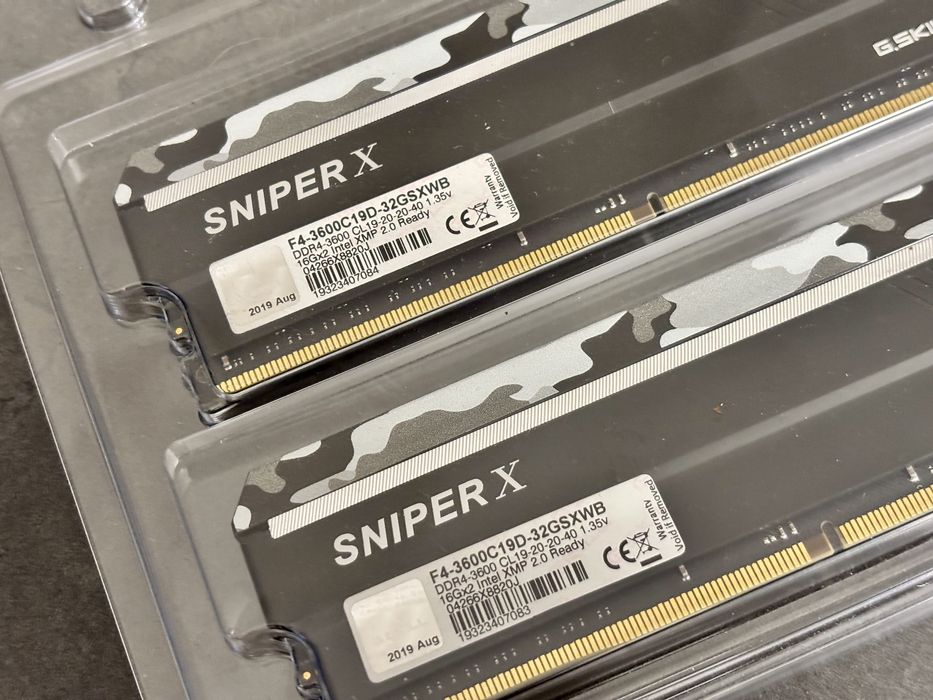 G.SKILL 32GB RAM (2x16GB) DDR4, 3600Mhz CL19, Dual Channel Kit