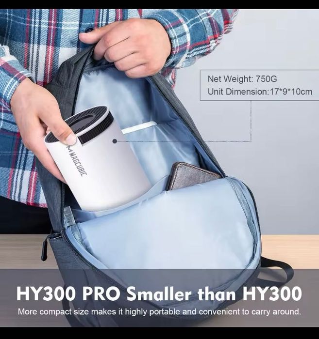 Мини проектор MAGCUBIC-HD 720P, поддържа 4K, WiFi 6, Bluetooth 5.0