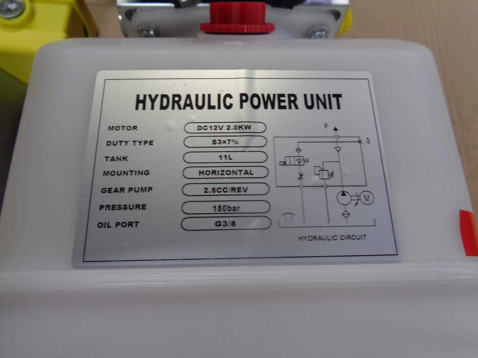 Unitate hidraulica pompa basculare 3,9 litri/minut 12 VDC remorca agri