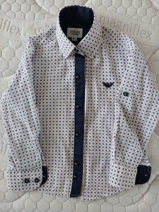 Дрехи, риза, официални, дънки 98 - 102, 4 г