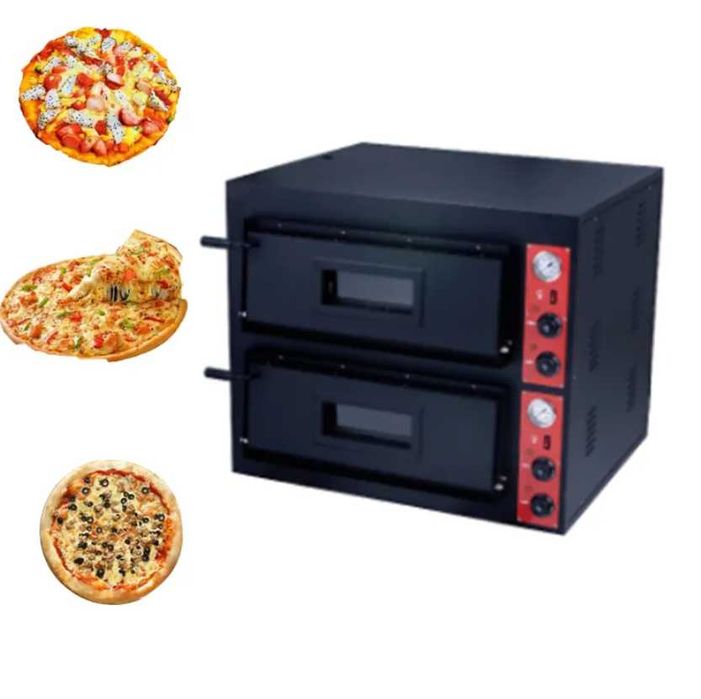 Cuptor pizza electric dublu profesional 4 cu 4,NOU