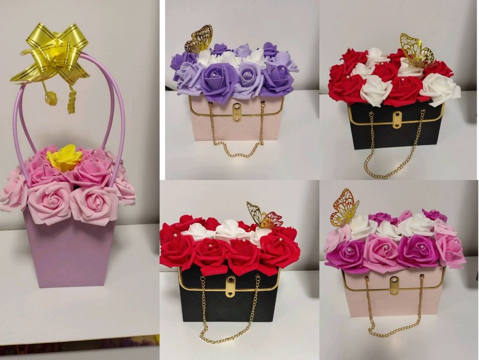 Aranjamente si buchete din trandafiri de sapun