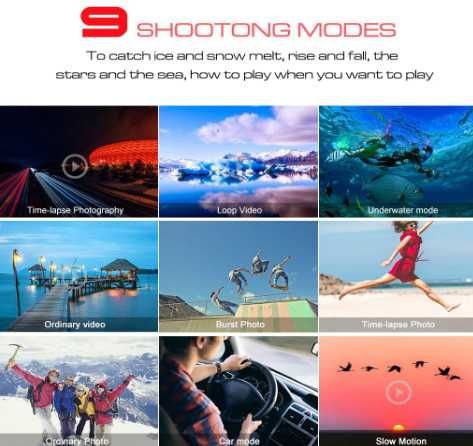 Екшън камера Apexcam M80 Pro EIS, 4K, 20MP, спортна камера