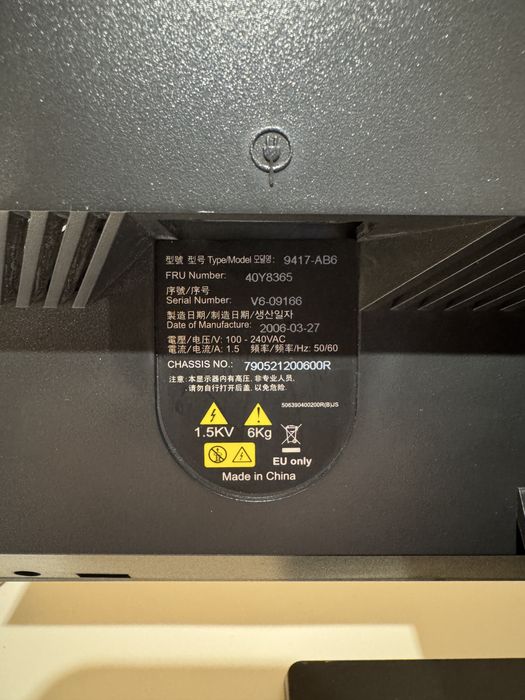 Монитор Lenovo ThinkVision