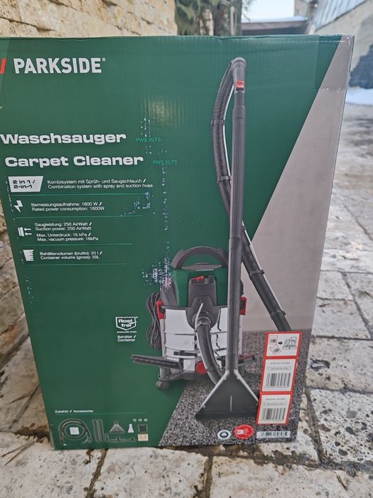Aspirator Parkside injectie-extractie, pt spălare tapițerie auto,canap