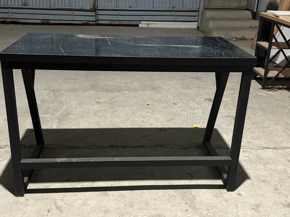 Компьютерный стол «BlackLine» 120×60×75 — металл, МДФ