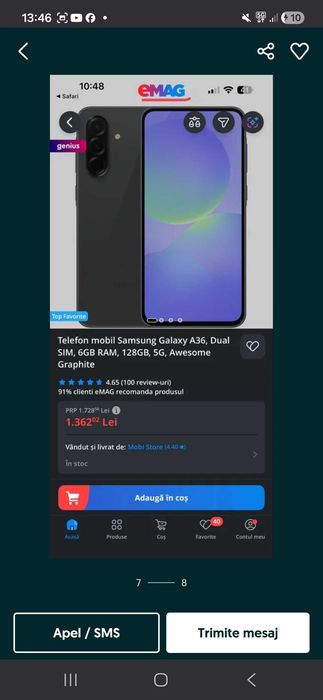 Vand samsung galaxi a36