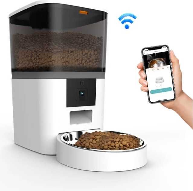 Автокормушка 6000 мл белый, черный