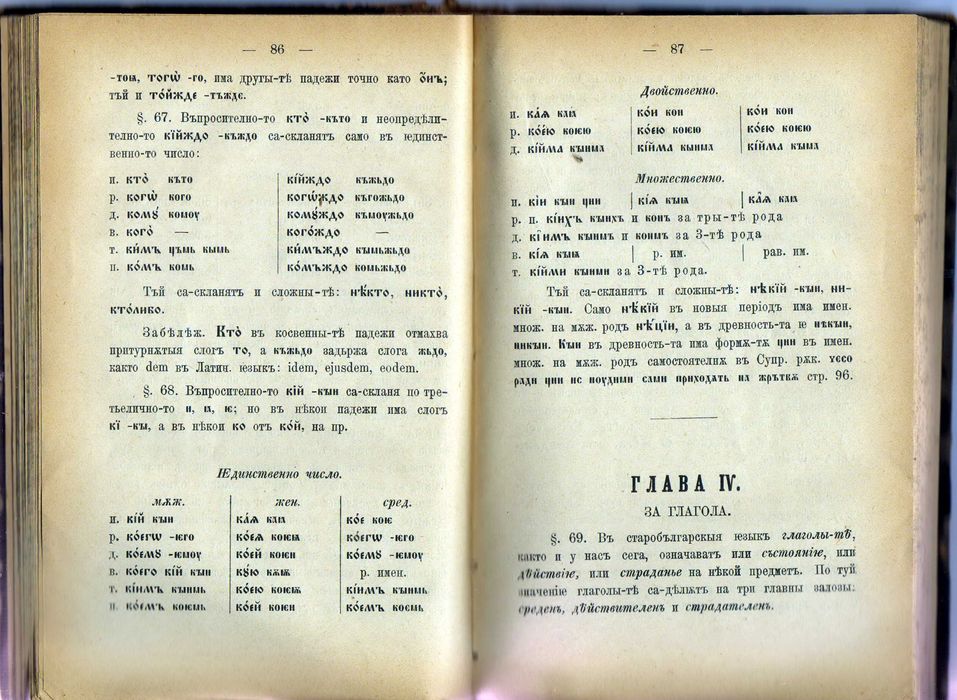 Изключително рядка книга „Граматика на старобългарски език”-1884 год.