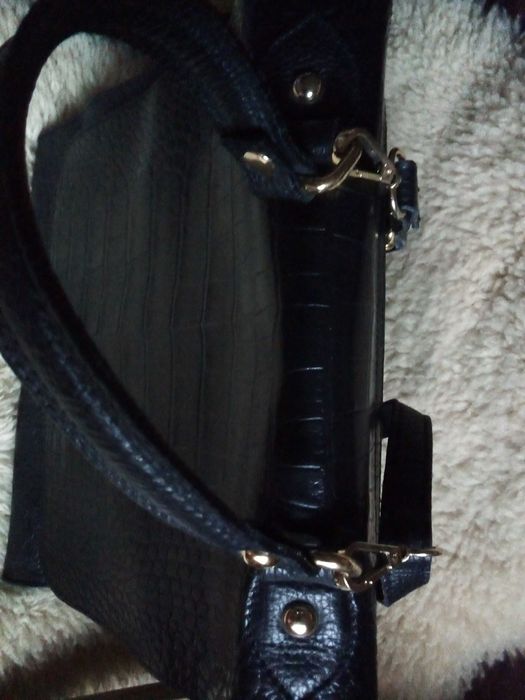 Голяма италианска чанта естествена кожа