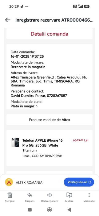 Iphone 16 pro 256gb