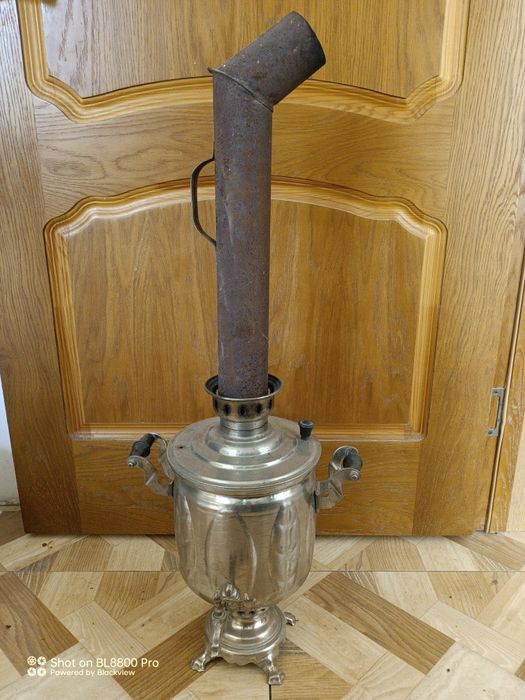 Самовар на дровах с трубой