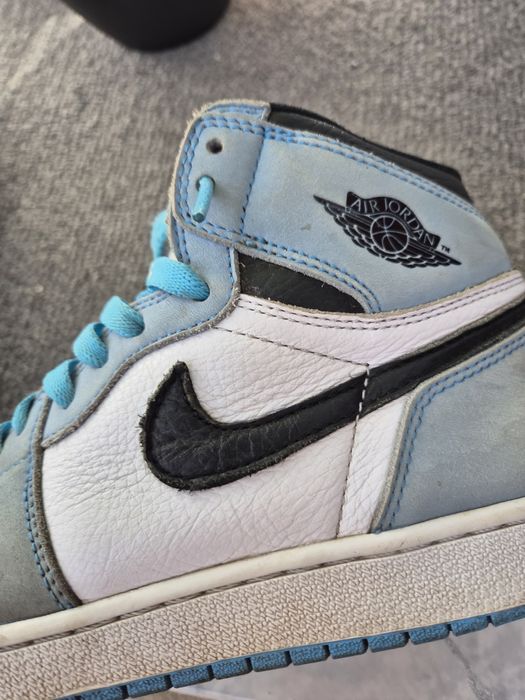 Air Jordan 1 High OG "University Blue"-Mărimea 38.5 Stare Foarte Bună