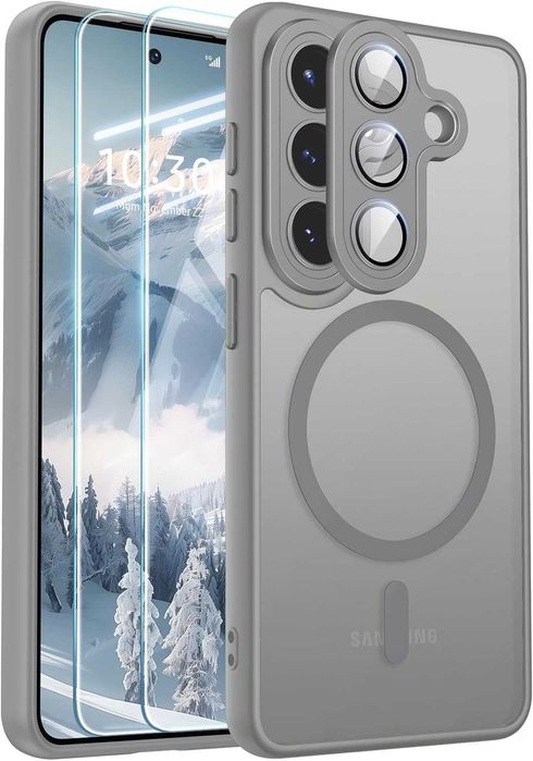 Матов magsafe кейс за samsung galaxy s26 ultra - розов - със защита на