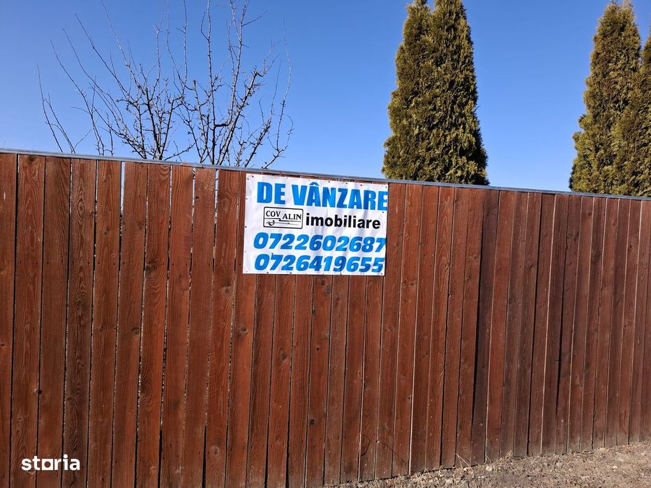 Teren 500 mp, Harman, strada N. Balcescu, imprejmuit cu gard.