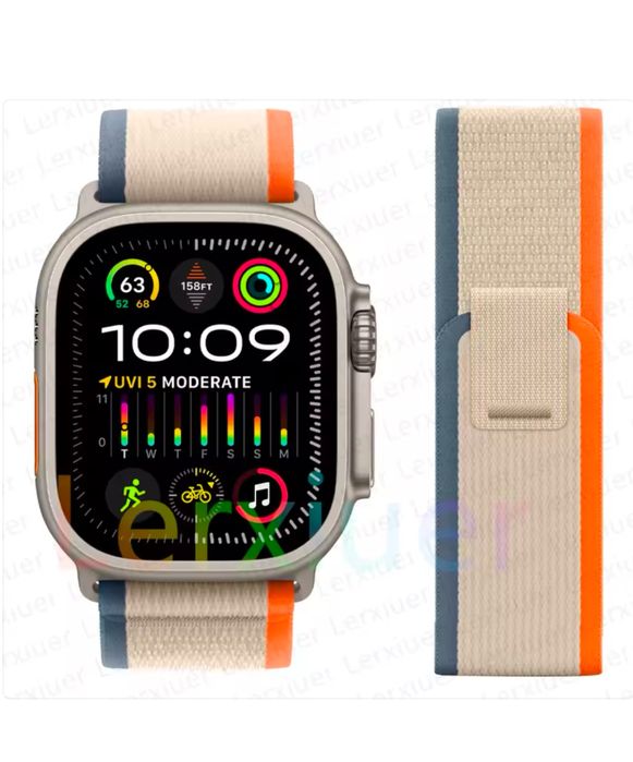 Curea/Husa Sintetica Incarcator Compatibil Iphone Apple Watch Ultra